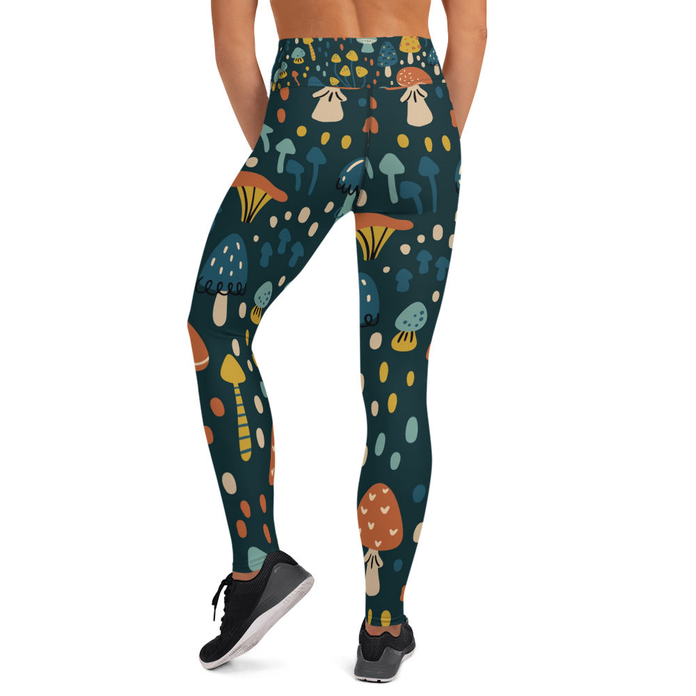 Mushroom Magic Yoga Leggings