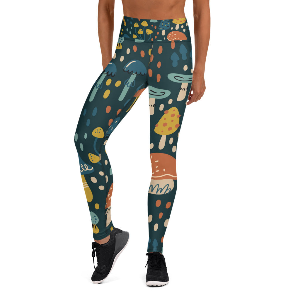 Mushroom Magic Yoga Leggings