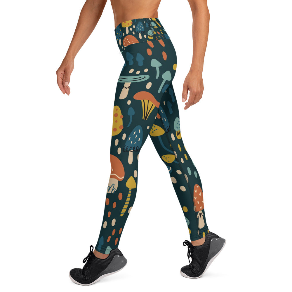 Mushroom Magic Yoga Leggings