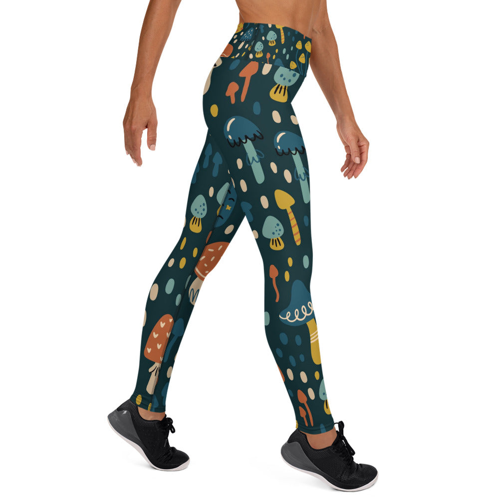 Mushroom Magic Yoga Leggings