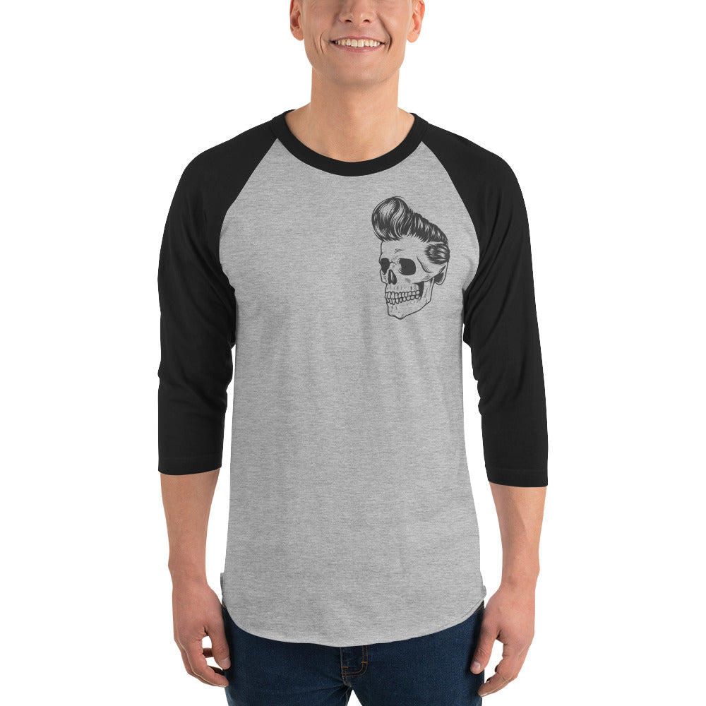 50's Skull 3/4 sleeve raglan shirt