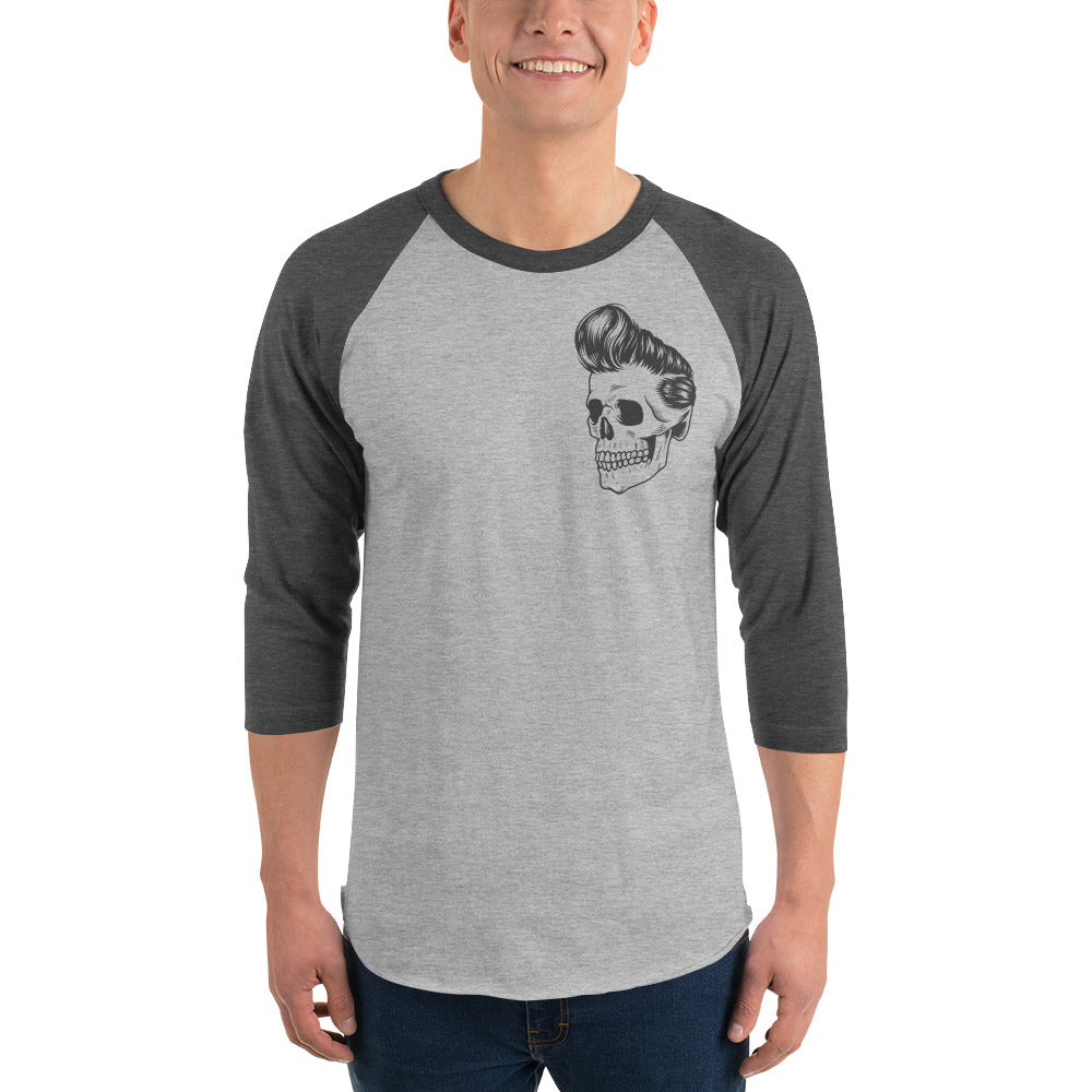 50's Skull 3/4 sleeve raglan shirt