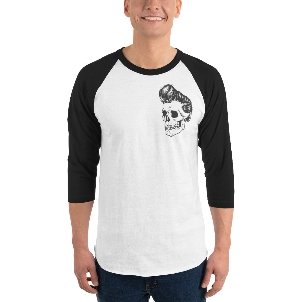 50's Skull 3/4 sleeve raglan shirt