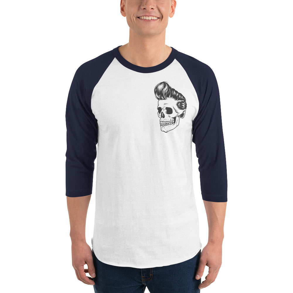 50's Skull 3/4 sleeve raglan shirt