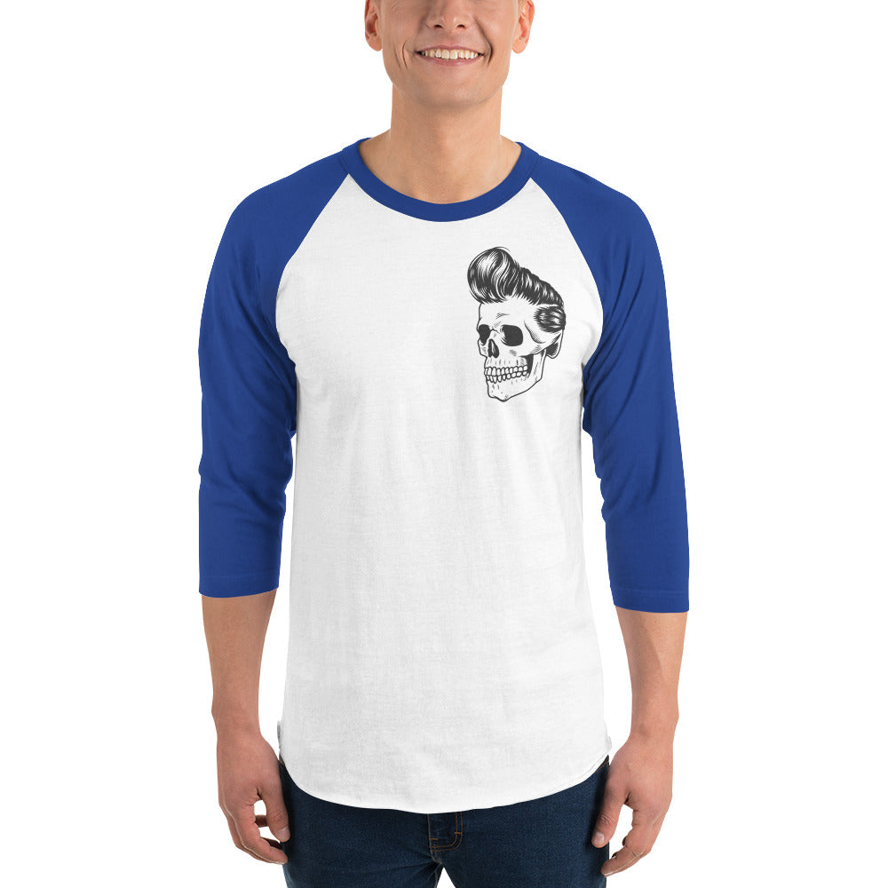 50's Skull 3/4 sleeve raglan shirt