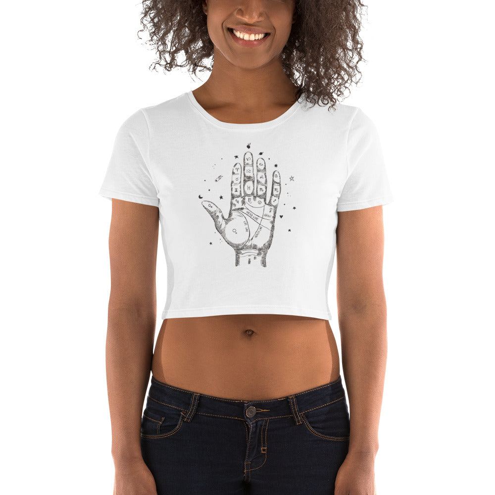 Palmistry Crop Tee